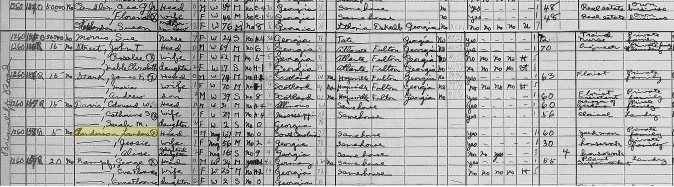 Landrum 1940 Census
